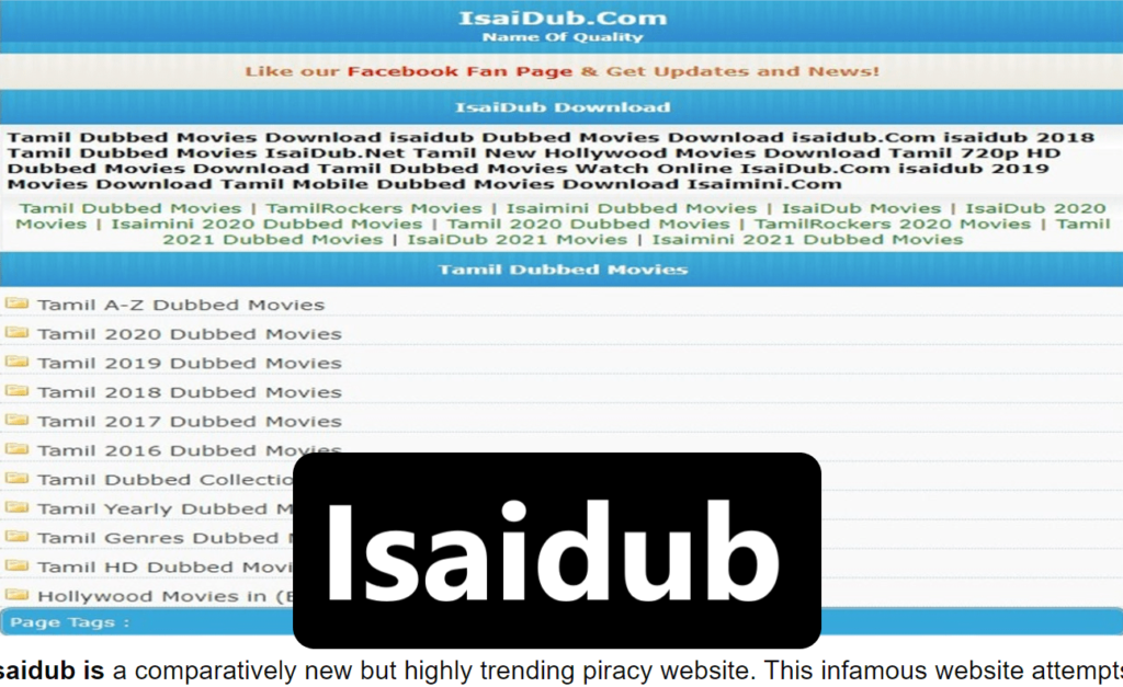 Isaidub 2022 Website: Download free HD new Tamil Dubbed Bollywood